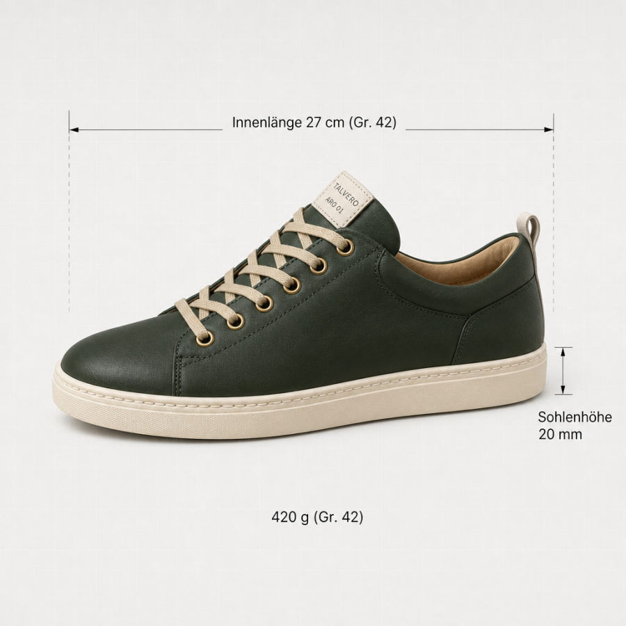 Image type dimensions image: sneaker with measurements